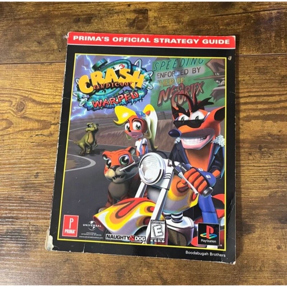 Crash Bandicoot 3 Warped Prima Games (1998) Official Strategy Guide Book PS1